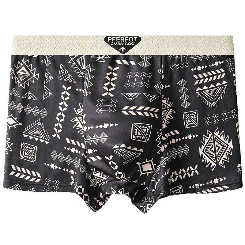 Freyr Large size XL-4XL 4PC men's clothing underwear boys' Ice silk boxers breathable boxer briefs students shorts clothes