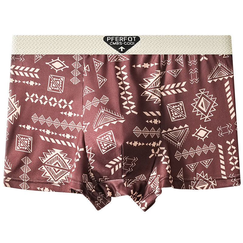 Freyr Large size XL-4XL 4PC men's clothing underwear boys' Ice silk boxers breathable boxer briefs students shorts clothes