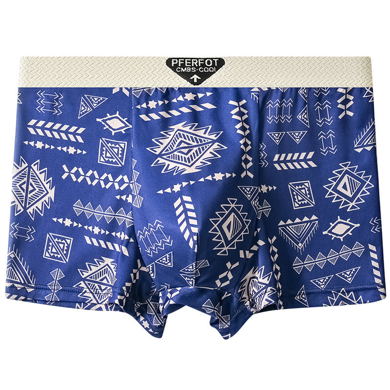 Freyr Large size XL-4XL 4PC men's clothing underwear boys' Ice silk boxers breathable boxer briefs students shorts clothes