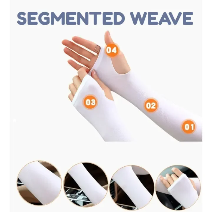 Ice Silk Arm Sleeve UV Protection Handsock Aqua  Slim Cooling Arm Hand Sock Men Woman Sport Outdoor Handsocks