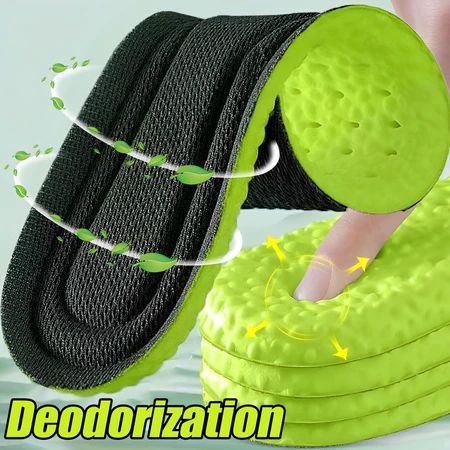 Mugwort Deodorant Sport Insoles for Men Women Soft Sole Shoes Pad Breathable Sweat Absorbing Running Feet Care Insole