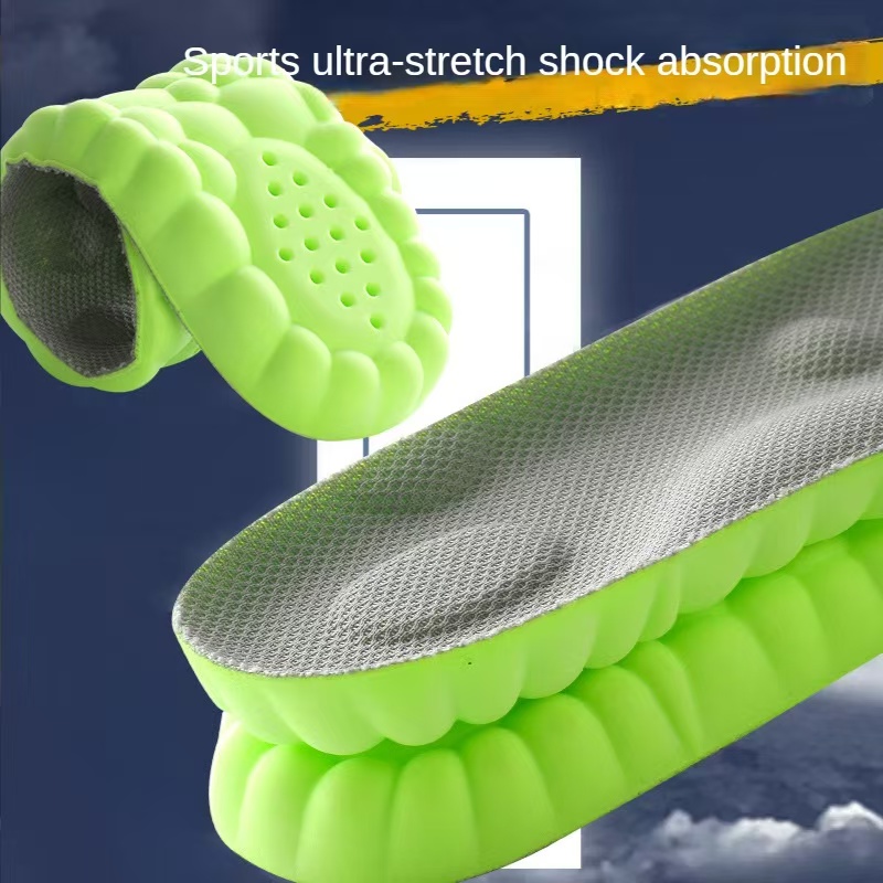 4D Comfort Cloud Cushion Insoles for Men and Women Massage Shock Absorption Shoe Pads for All Shoes
