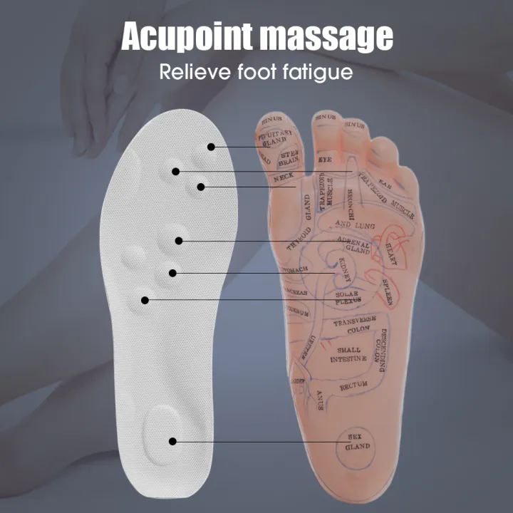 4D Comfort Cloud Cushion Insoles for Men and Women Massage Shock Absorption Shoe Pads for All Shoes