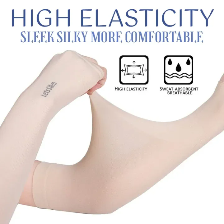 Ice Silk Arm Sleeve UV Protection Handsock Aqua  Slim Cooling Arm Hand Sock Men Woman Sport Outdoor Handsocks