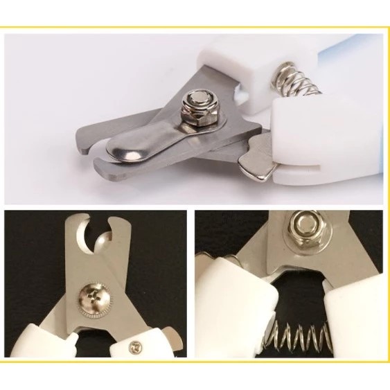 Dog Nails Clipper Cat Nails Cutter Cutter Pet Nails Clipper Stainless Dog Nail Clippers with Silicon Handle