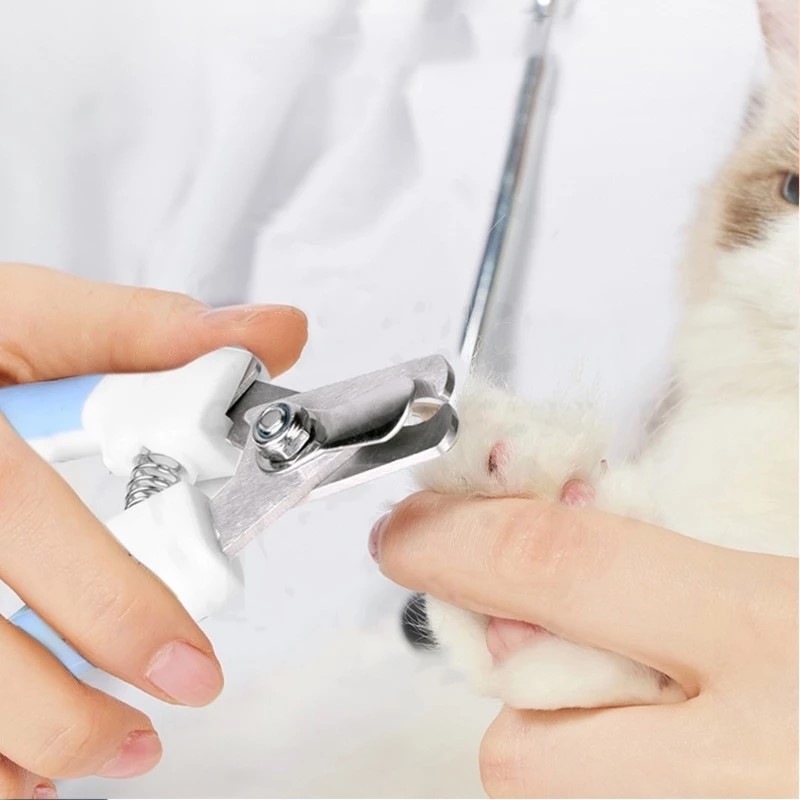 Dog Nails Clipper Cat Nails Cutter Cutter Pet Nails Clipper Stainless Dog Nail Clippers with Silicon Handle
