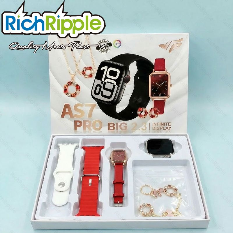 RichRipple 2 Watch Bands Smart Watch Black + Grey Watch Bands Bluetooth  Calling 1.92" IPS Heart Rate Smartwatch Fitness Tracker for Smart Phone Smartwatches Full Touch Screen Digital For Android IOS