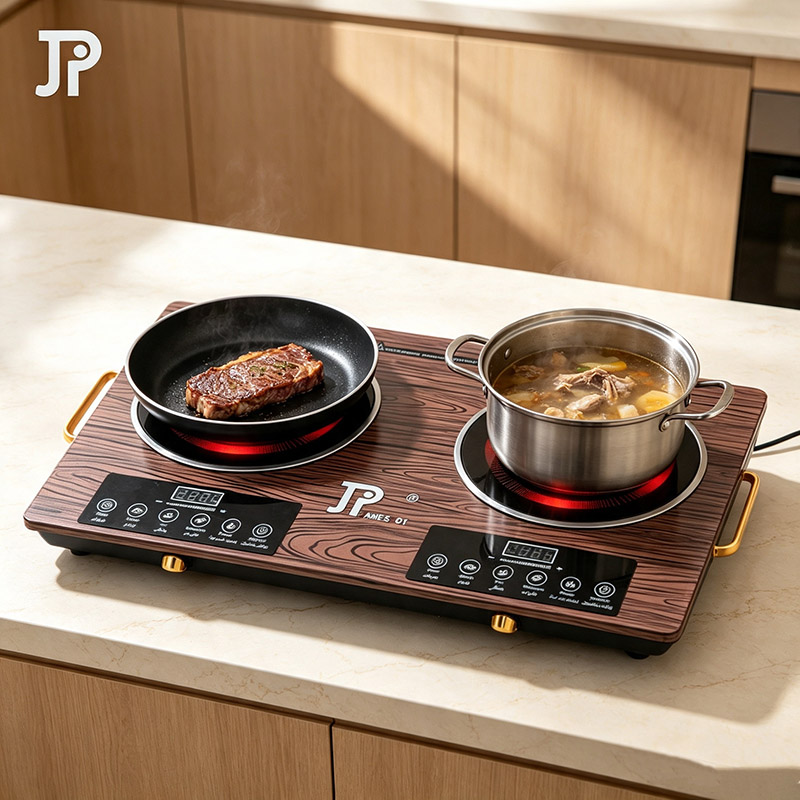 Jamespot  Double stove Multi-functional touch electric ceramic cooker  intelligent light wave high-power induction cooker