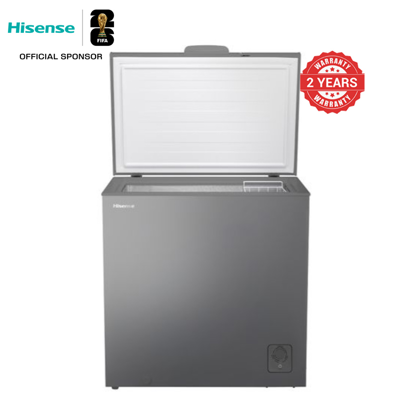 Hisense 144L  FC142SH  Chest Freezer Defrost Drain Freezer Energy Saving Freezer Refrigerator Fast Cooling