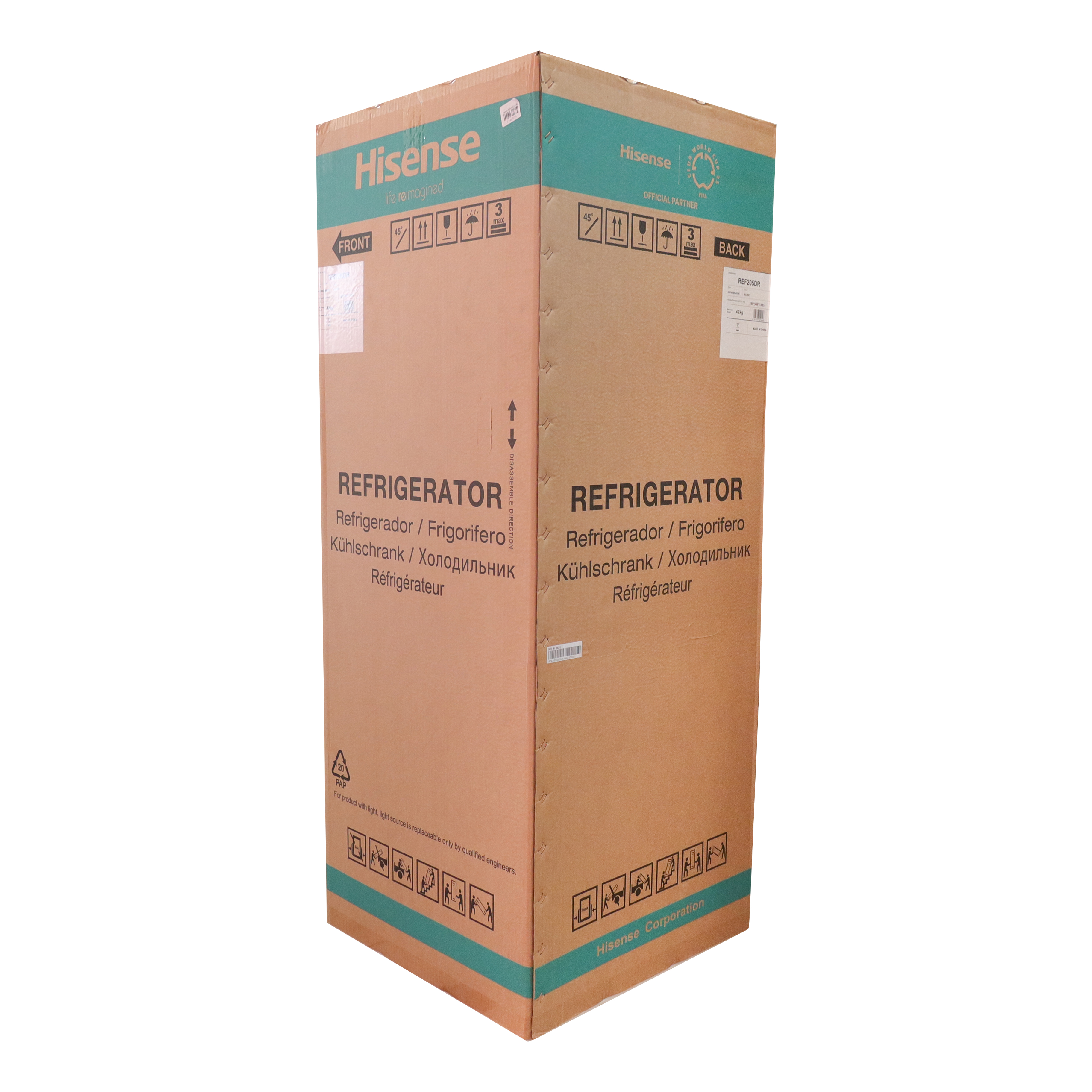 Hisense fridge 205L Double Door Refrigerator REF205DR Double Doors Refrigerator Fridge and Freezer With Lock Refrigerators Water diespenser