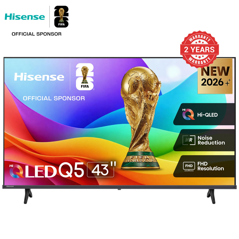 Hisense 43Q5S 43 inch Frameless Smart TV offers Full HD LED VIDAA Wifi AC Netflix/Youtube/Prime Video Energy Saving