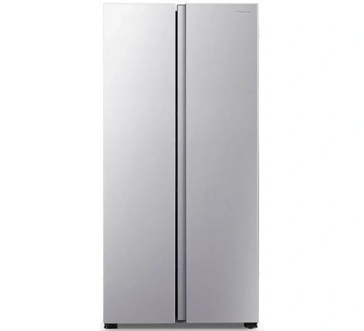 Hisense  434L 2 Doors Side By Side Fridge No Frost Energy Saving, Multi-airflow Cooling Silver REF441DR