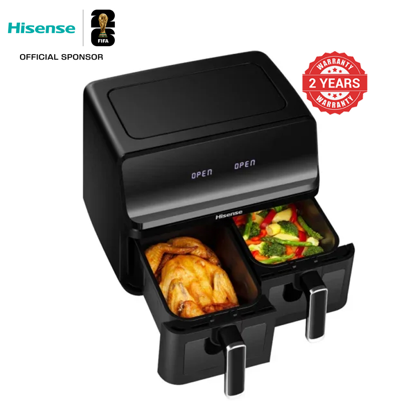 Hisense H08AFBK2S1 8L Dual Airfryer