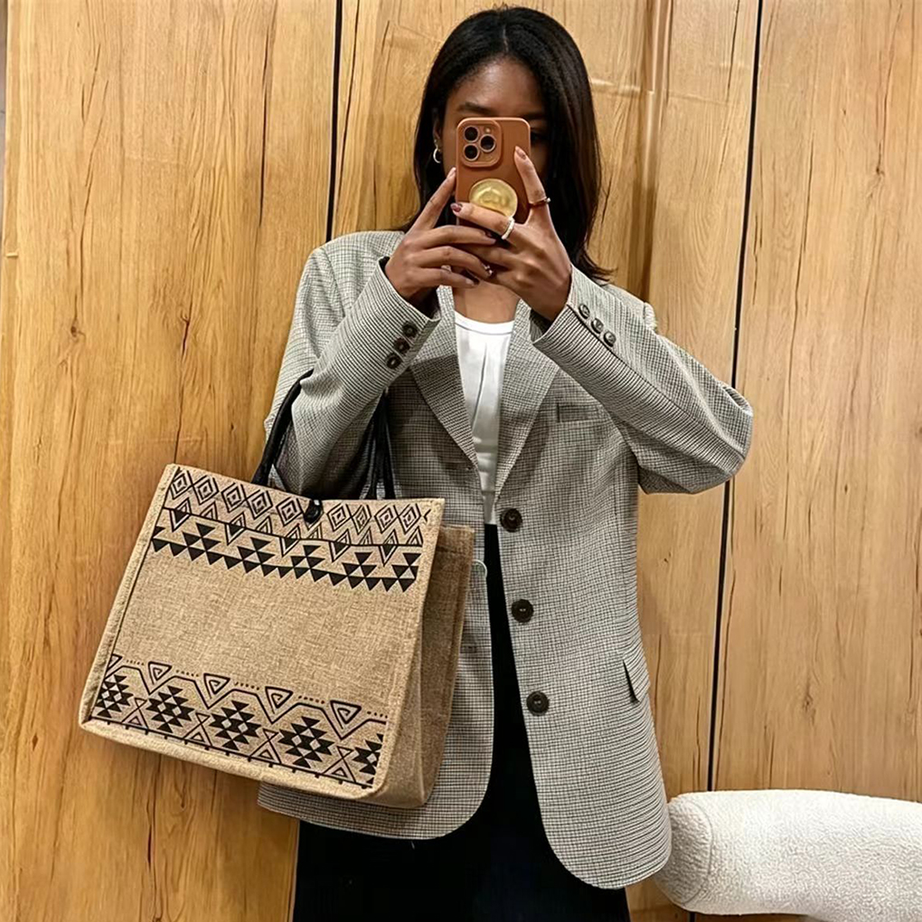 Tote Bags  Popular Linen Simple Arts And Leisure Students Class Handbag Out Of Office Female Bag    handbags