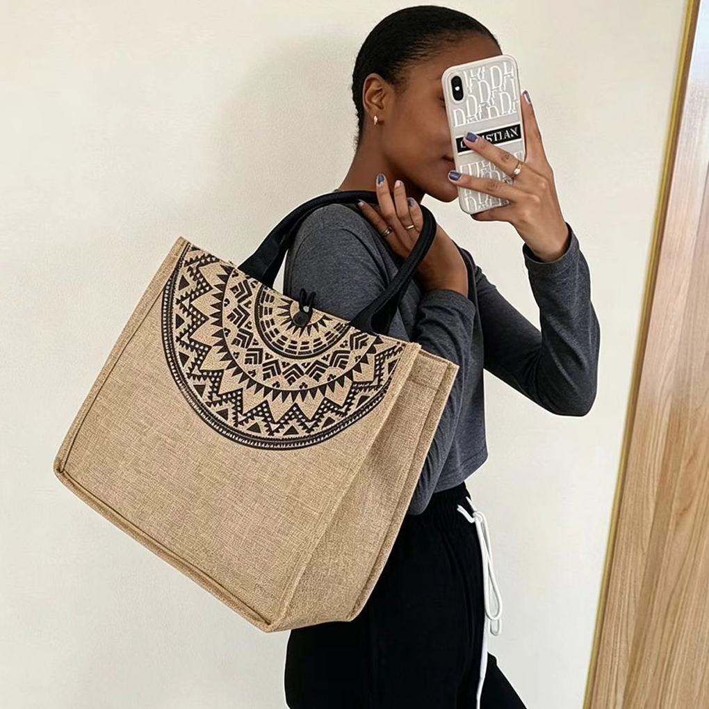 Tote Bags  Popular Linen Simple Arts And Leisure Students Class Handbag Out Of Office Female Bag    handbags