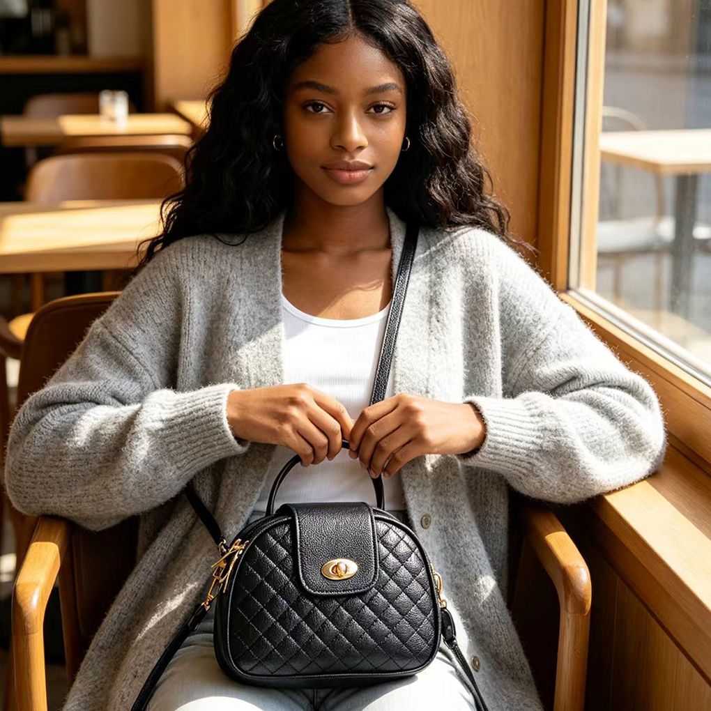 Crossbody Bags Fine Workmanship Daily With Three Layers Of Buckle Multi-Zipper Opening And Closing Simple Travel Party Small Round Bag