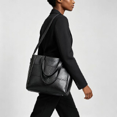 Ladies' Shoulder Pu Generous Bag Casual Fashion Shoulder  Handbags for Women Shopping Bags New Tote bag Large capacity simple casual shoulder messenger bag Versatile commuting portable bag