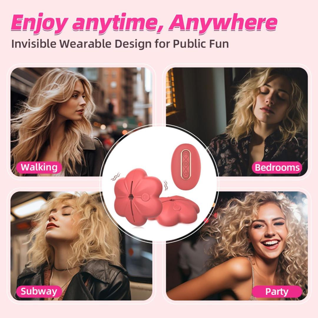 Nipple Clamps for Women with 10 Vibration Modes, Chest Clip, Adjustable Massager, Nipple Clamps Vibrating Sex Toy for Couples - image 7