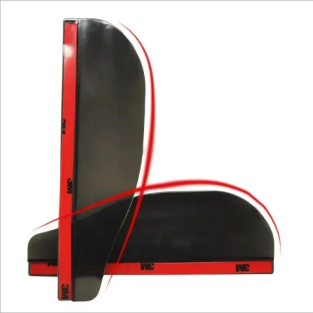 2Pcs Car Rearview Mirror Rain Guard Side Mirror Rain Shield Protector Deflector Weather Trim Clear and Black