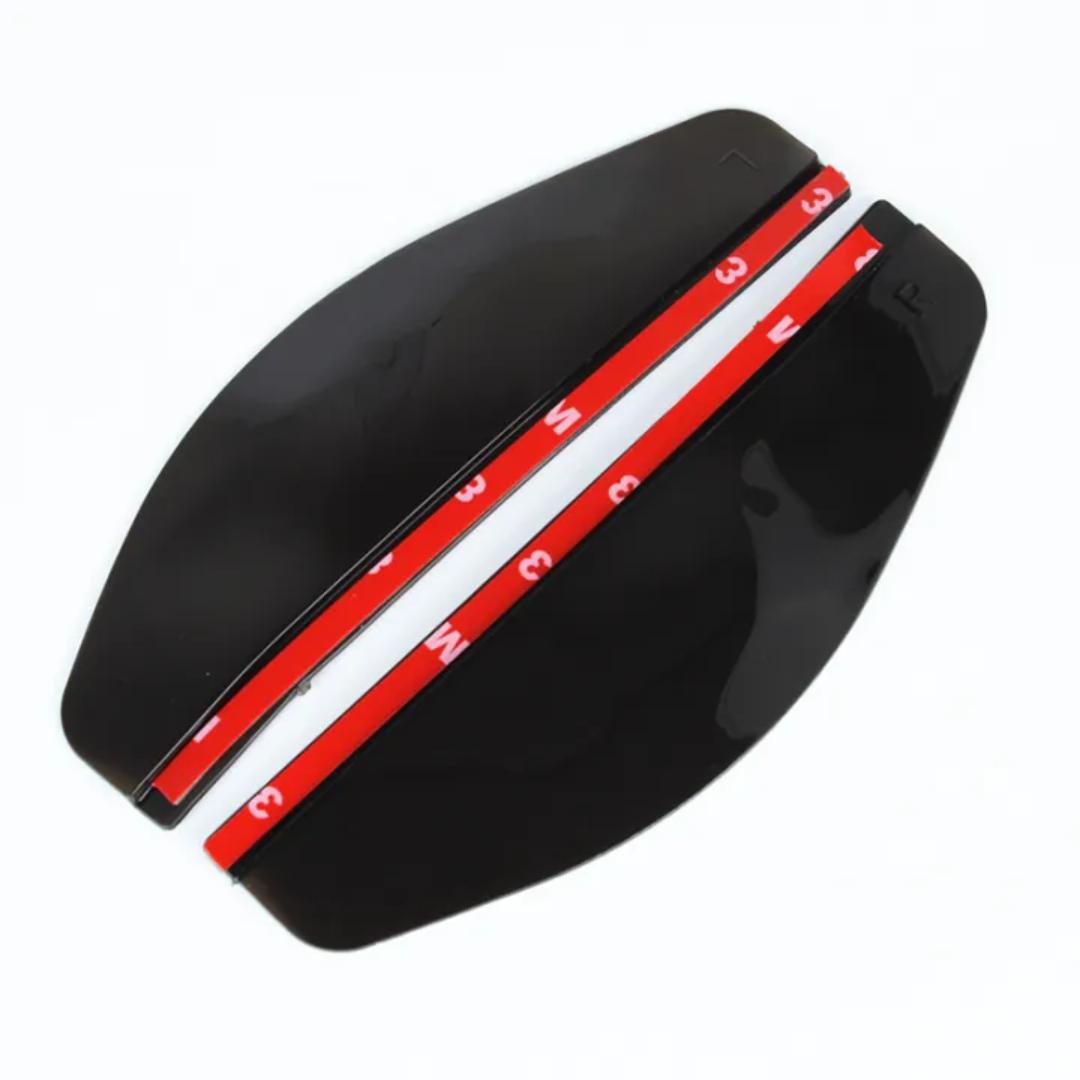 2Pcs Car Rearview Mirror Rain Guard Side Mirror Rain Shield Protector Deflector Weather Trim Clear and Black