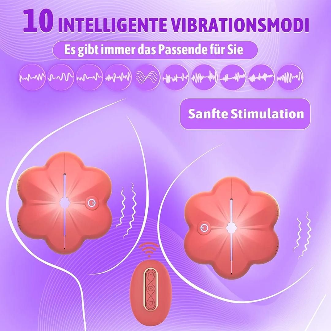 Nipple Clamps for Women with 10 Vibration Modes, Chest Clip, Adjustable Massager, Nipple Clamps Vibrating Sex Toy for Couples - image 3