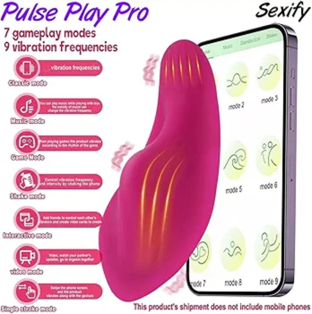 App Control Wearable G Spot Clit Vibrator Vibrating Panties, Silicone Clitoral Vagina Stimulator Teaser Adult Toy with 9 Vibration + Interactive Modes for Women Couple and Beginners Female Rechargeabl