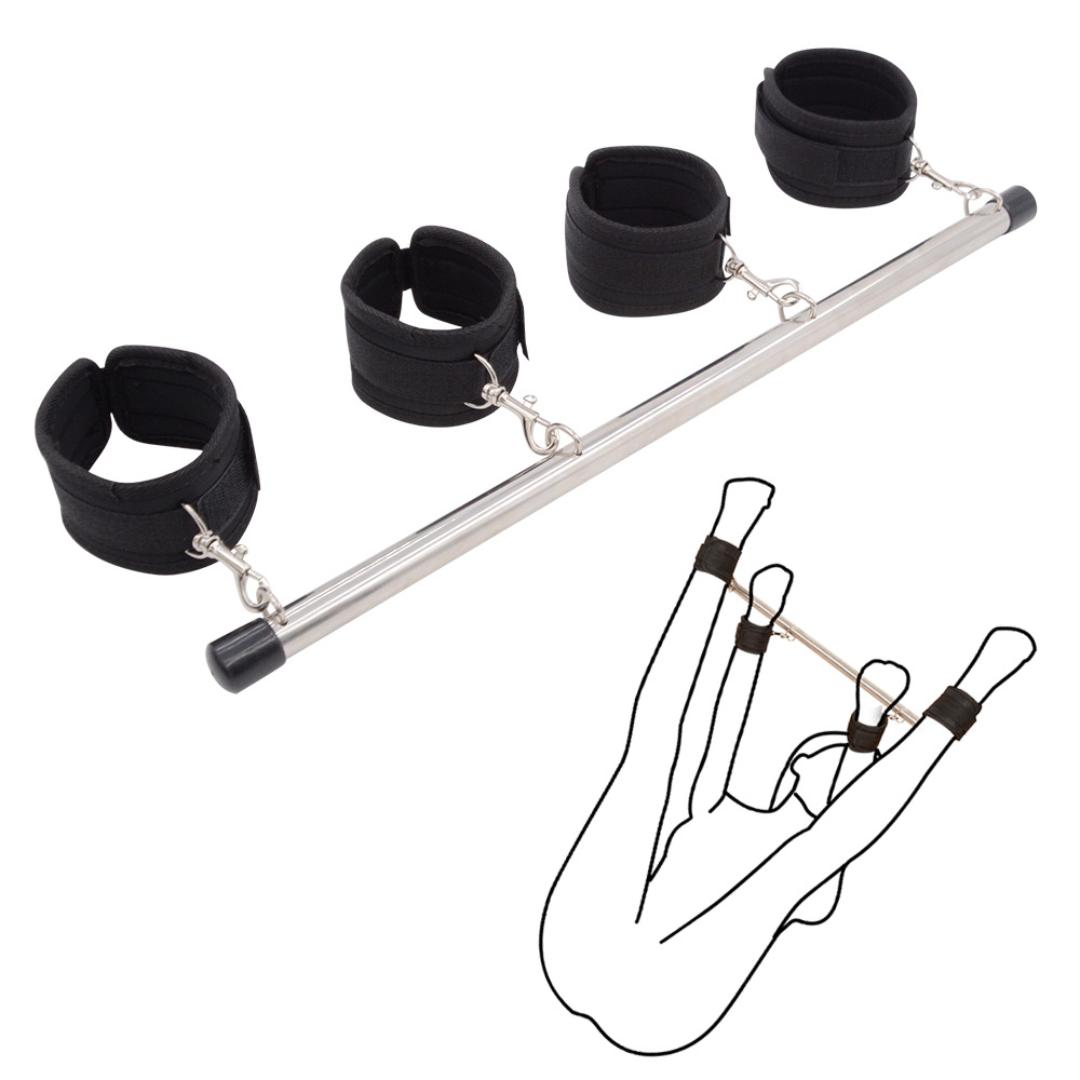 Spreader Bar Sex Toys BDSM Bondage Adjustable Handcuffs, Leg Straps Sex Furniture Restraints for Ankle, Wrist