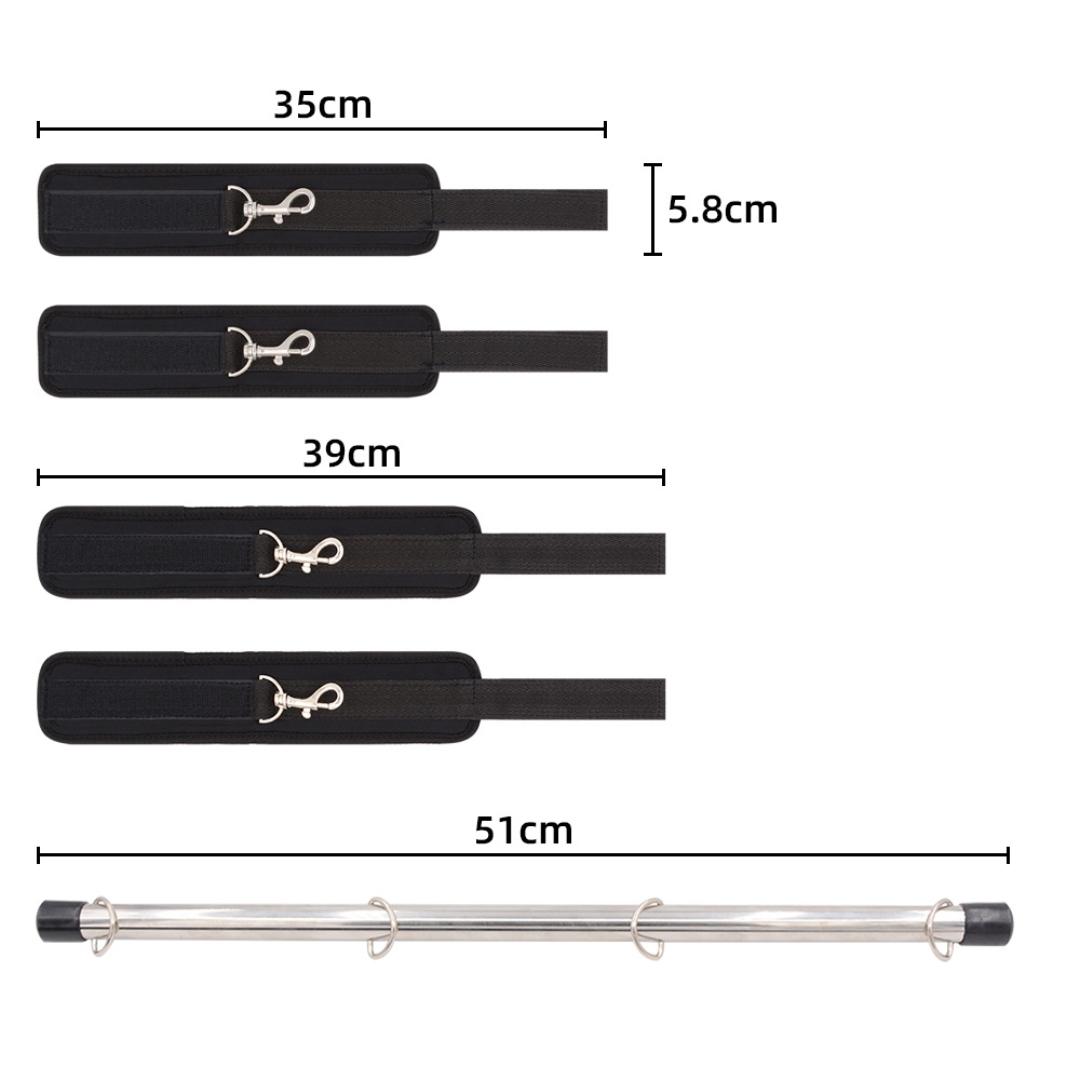Spreader Bar Sex Toys BDSM Bondage Adjustable Handcuffs, Leg Straps Sex Furniture Restraints for Ankle, Wrist view 4