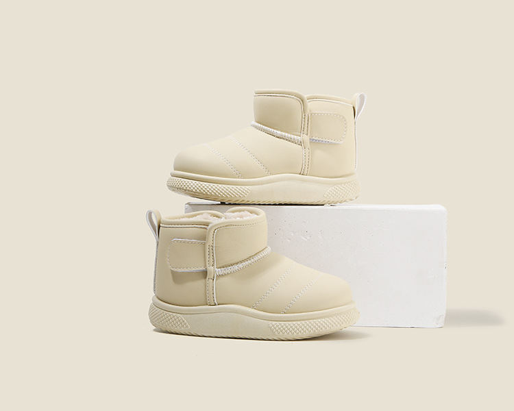 Kids Shoes Boys' Shoes Boots Children's Snow Boots Winter New Style Boys' Short Boots Girls' Cotton Boots Lining Thickening Warm Baby Cotton Shoes