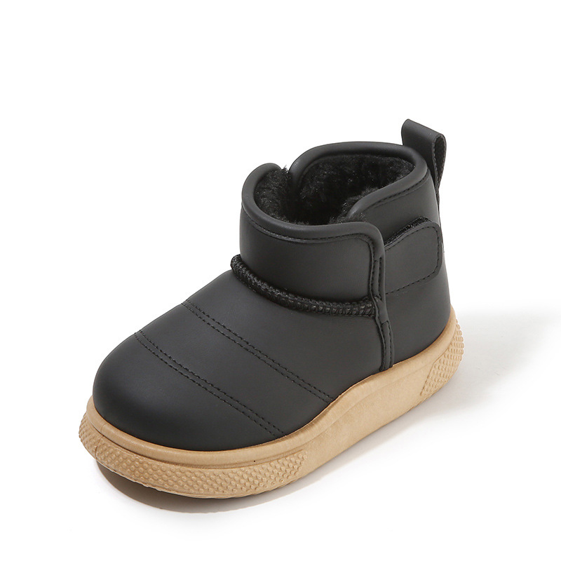 Kids Shoes Boys' Shoes Boots Children's Snow Boots Winter New Style Boys' Short Boots Girls' Cotton Boots Lining Thickening Warm Baby Cotton Shoes