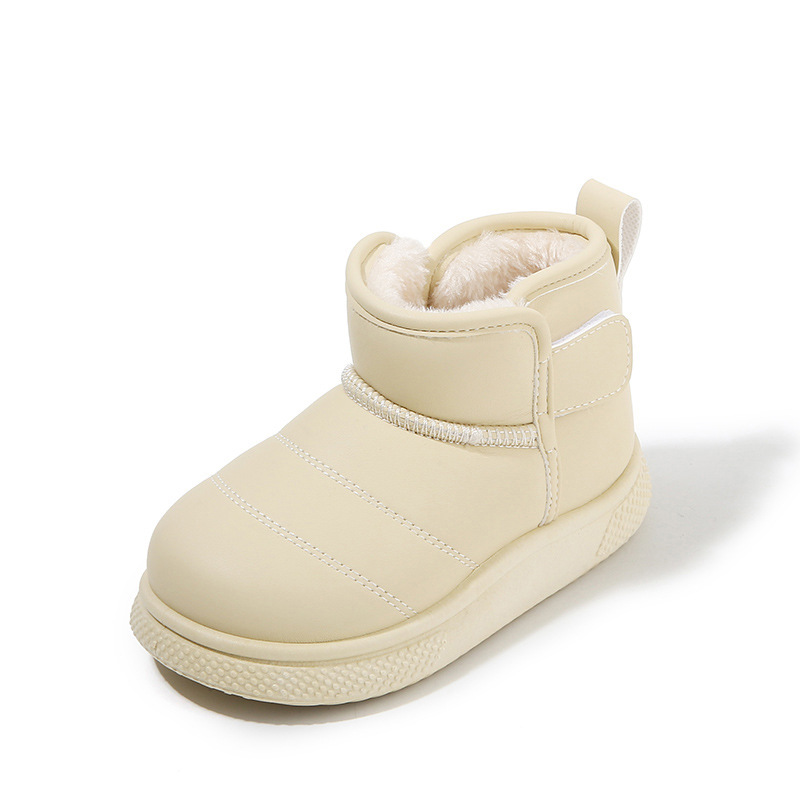 Kids Shoes Boys' Shoes Boots Children's Snow Boots Winter New Style Boys' Short Boots Girls' Cotton Boots Lining Thickening Warm Baby Cotton Shoes