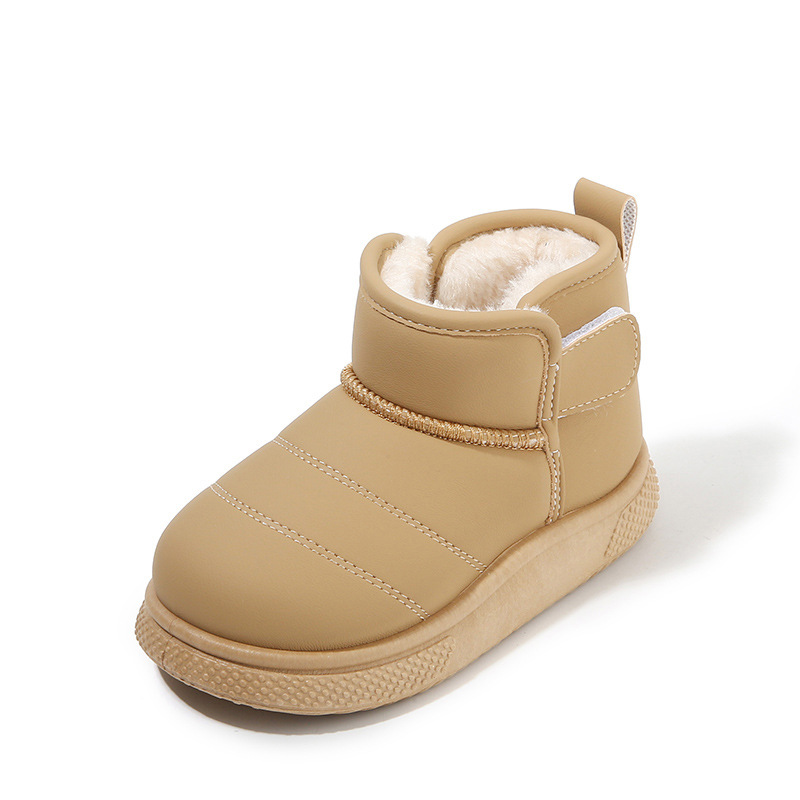 Kids Shoes Boys' Shoes Boots Children's Snow Boots Winter New Style Boys' Short Boots Girls' Cotton Boots Lining Thickening Warm Baby Cotton Shoes