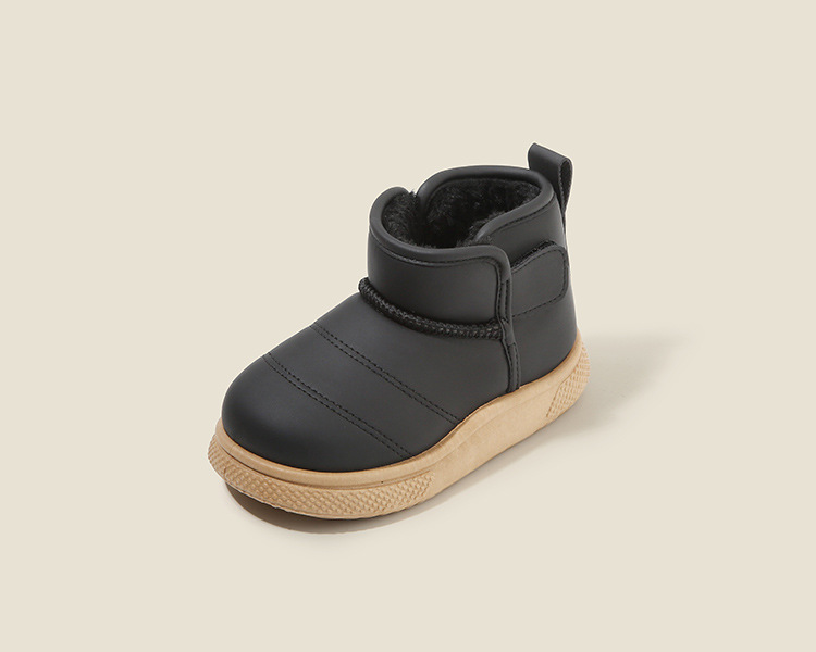 Kids Shoes Boys' Shoes Boots Children's Snow Boots Winter New Style Boys' Short Boots Girls' Cotton Boots Lining Thickening Warm Baby Cotton Shoes