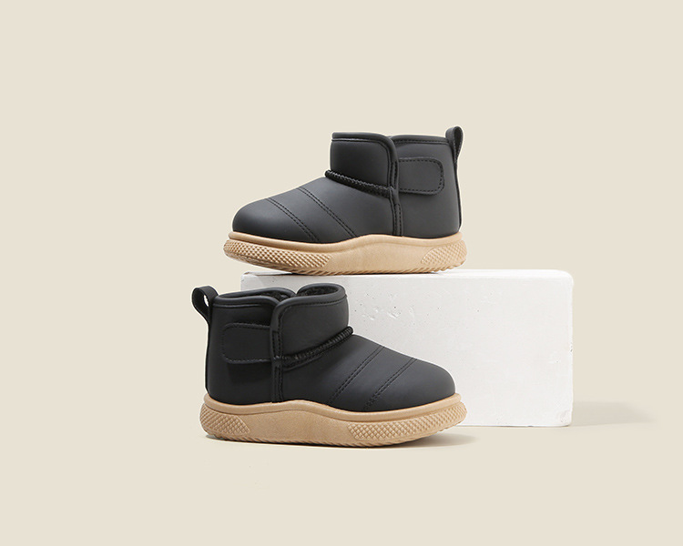 Kids Shoes Boys' Shoes Boots Children's Snow Boots Winter New Style Boys' Short Boots Girls' Cotton Boots Lining Thickening Warm Baby Cotton Shoes