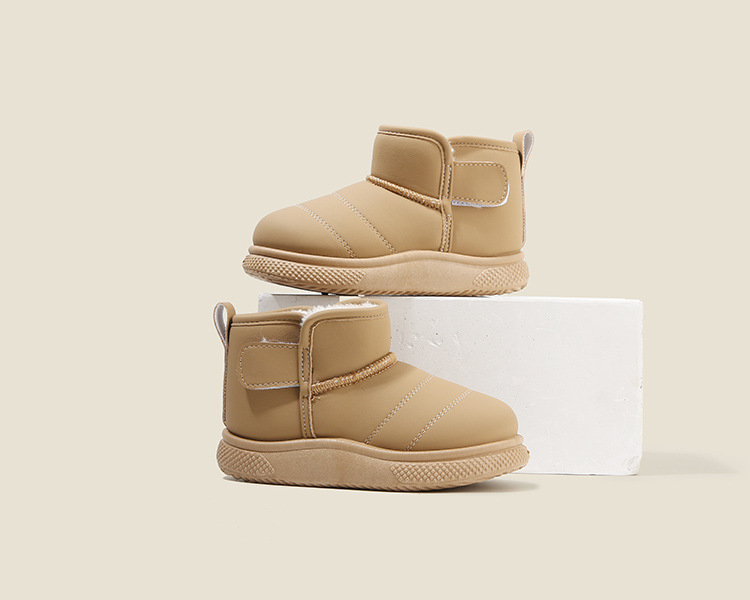 Kids Shoes Boys' Shoes Boots Children's Snow Boots Winter New Style Boys' Short Boots Girls' Cotton Boots Lining Thickening Warm Baby Cotton Shoes