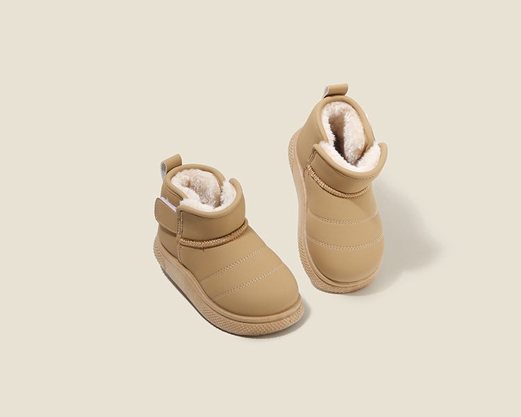 Kids Shoes Boys' Shoes Boots Children's Snow Boots Winter New Style Boys' Short Boots Girls' Cotton Boots Lining Thickening Warm Baby Cotton Shoes