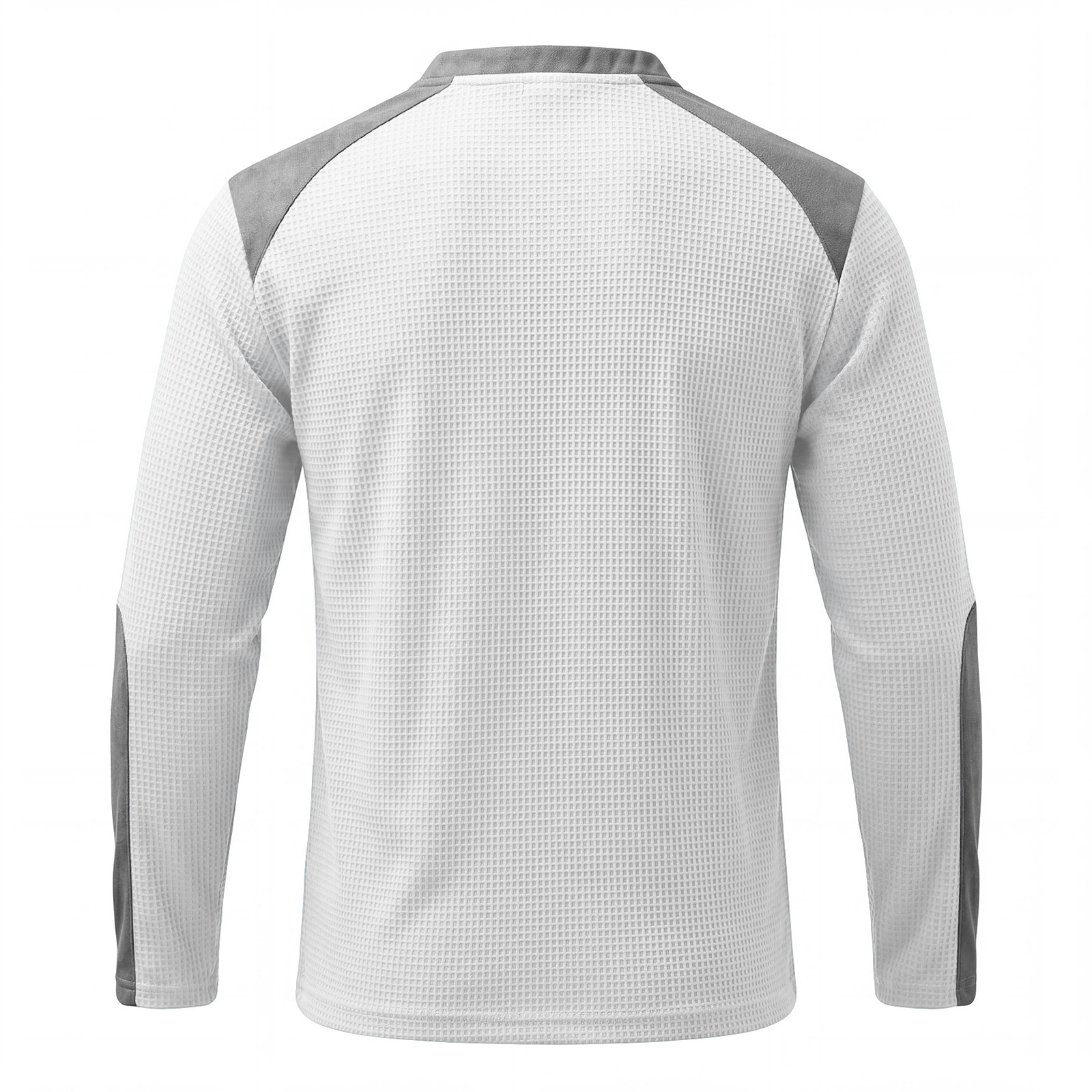 Men's Clothing Tops Sweatshirts Men's Drawstring Top Waffle Color Blocked Long Sleeved Shirt Plus Size Casual Sports American Long Sleeved Shirt