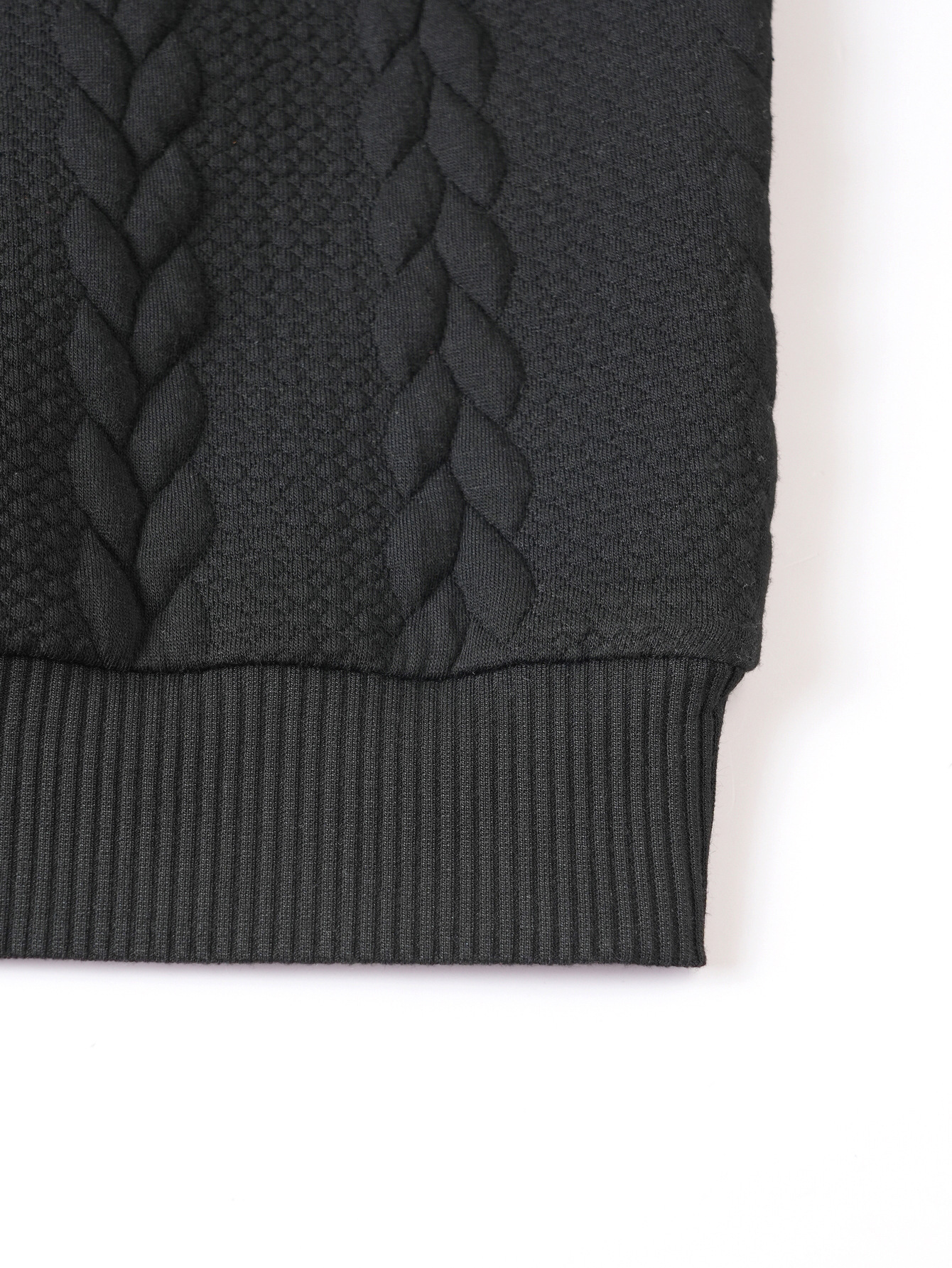 Men's Clothing Tops Sweaters Cardigans Jacquard Knit Sweater New Fall Winter Solid Color High-Neck Warm Casual Men's Long Sleeve Pullover