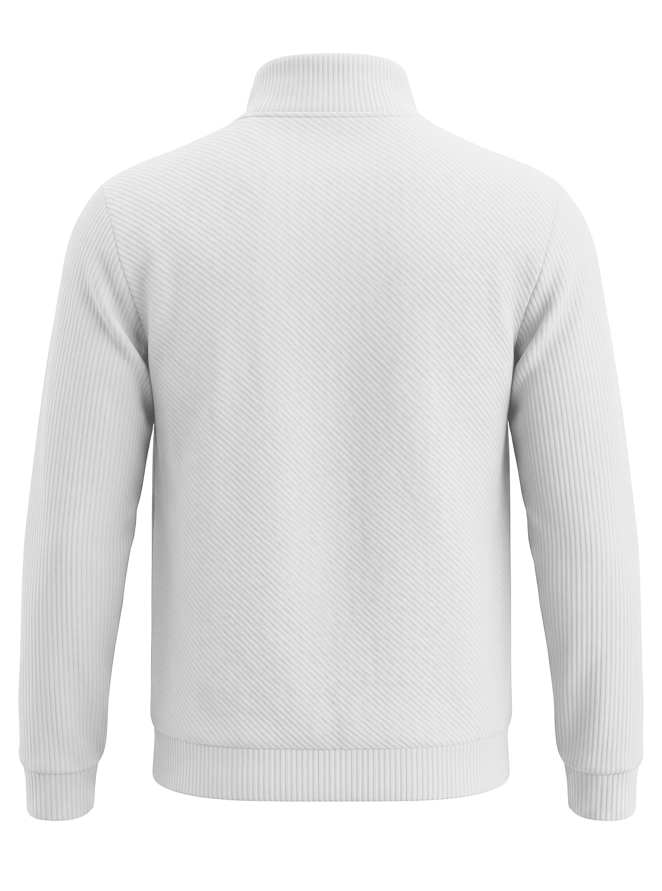 Men's Clothing Tops Sweatshirts Men's American Flannel Texture Half-Zip Stand-Up Collar Long Sleeve Oversized Casual Pullover Shirts