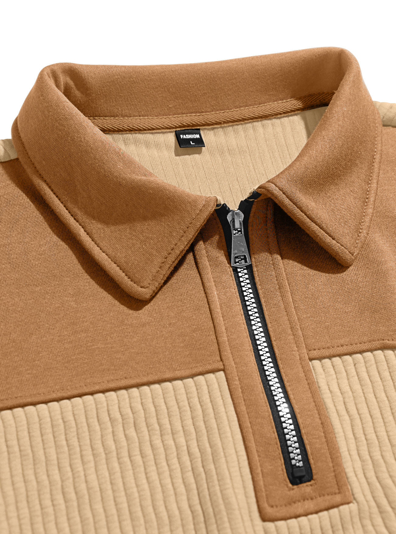 Men's Clothing Tops Sweatshirts Hoodies New Sweater Lapel Patchwork Casual Commute Sports Zip-Up Hoodie for Autumn Winter