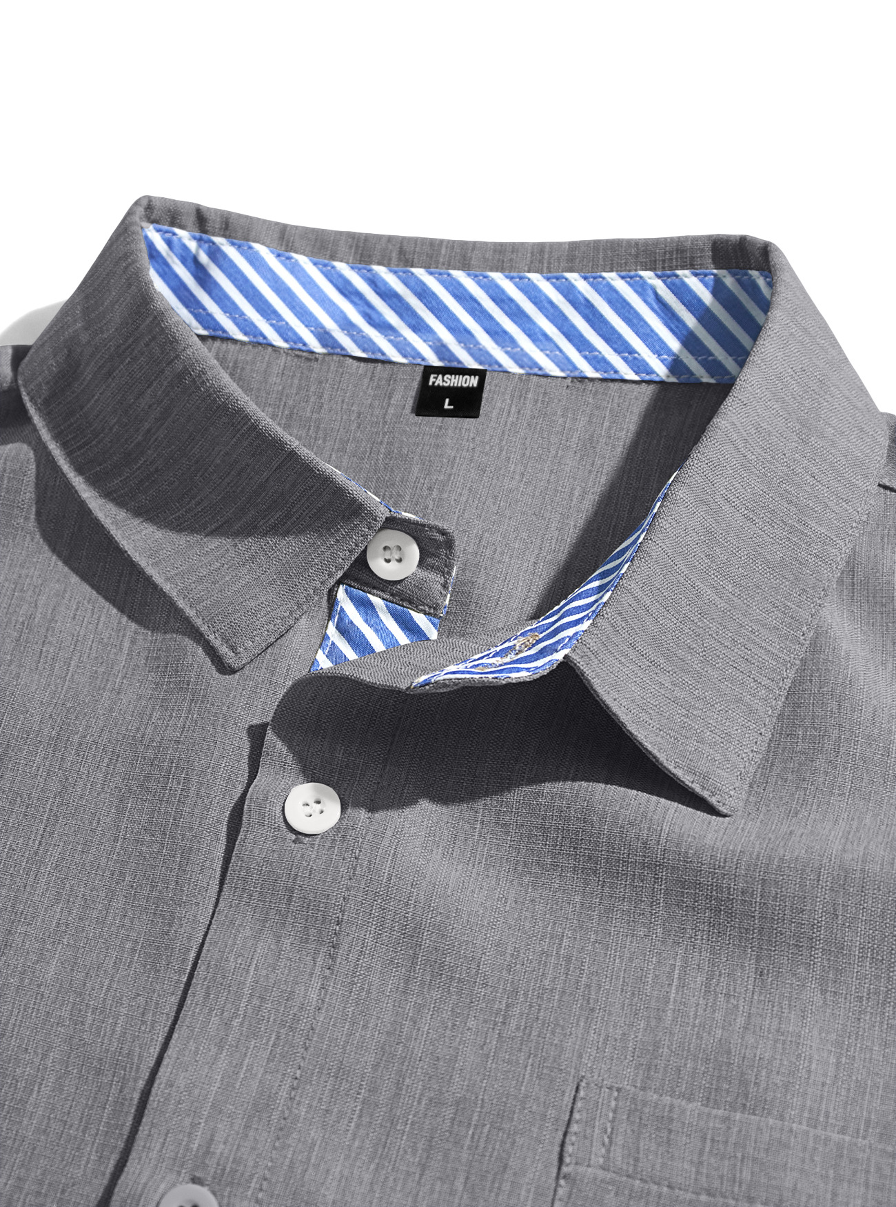 Men's Clothing Tops T-Shirts Summer New Men's Linen Short Sleeve Shirts with Pocket Casual T-Shirts