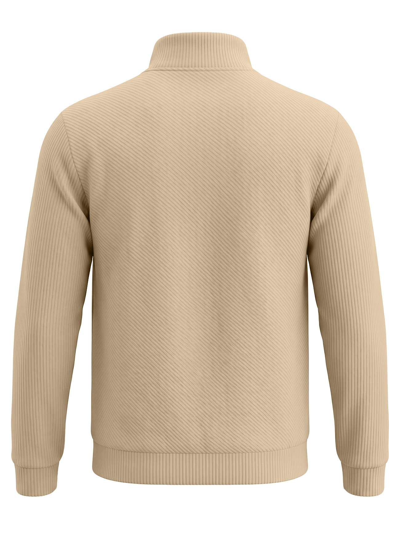 Men's Clothing Tops Sweatshirts Men's American Flannel Texture Half-Zip Stand-Up Collar Long Sleeve Oversized Casual Pullover Shirts
