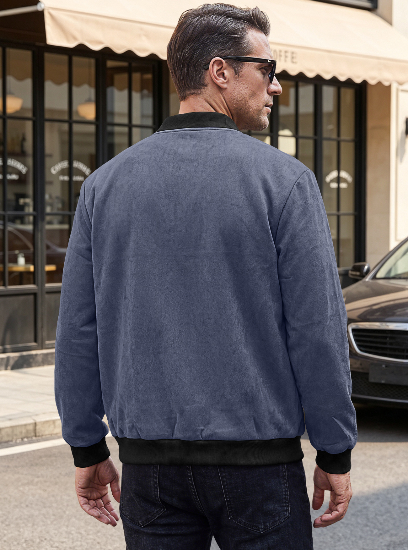 Men's Clothing Tops Jackets Coats Men's Spring Autumn Suede Pilot Jacket Retro Street Baseball Jacket Motorcycle Jacket Outerwear