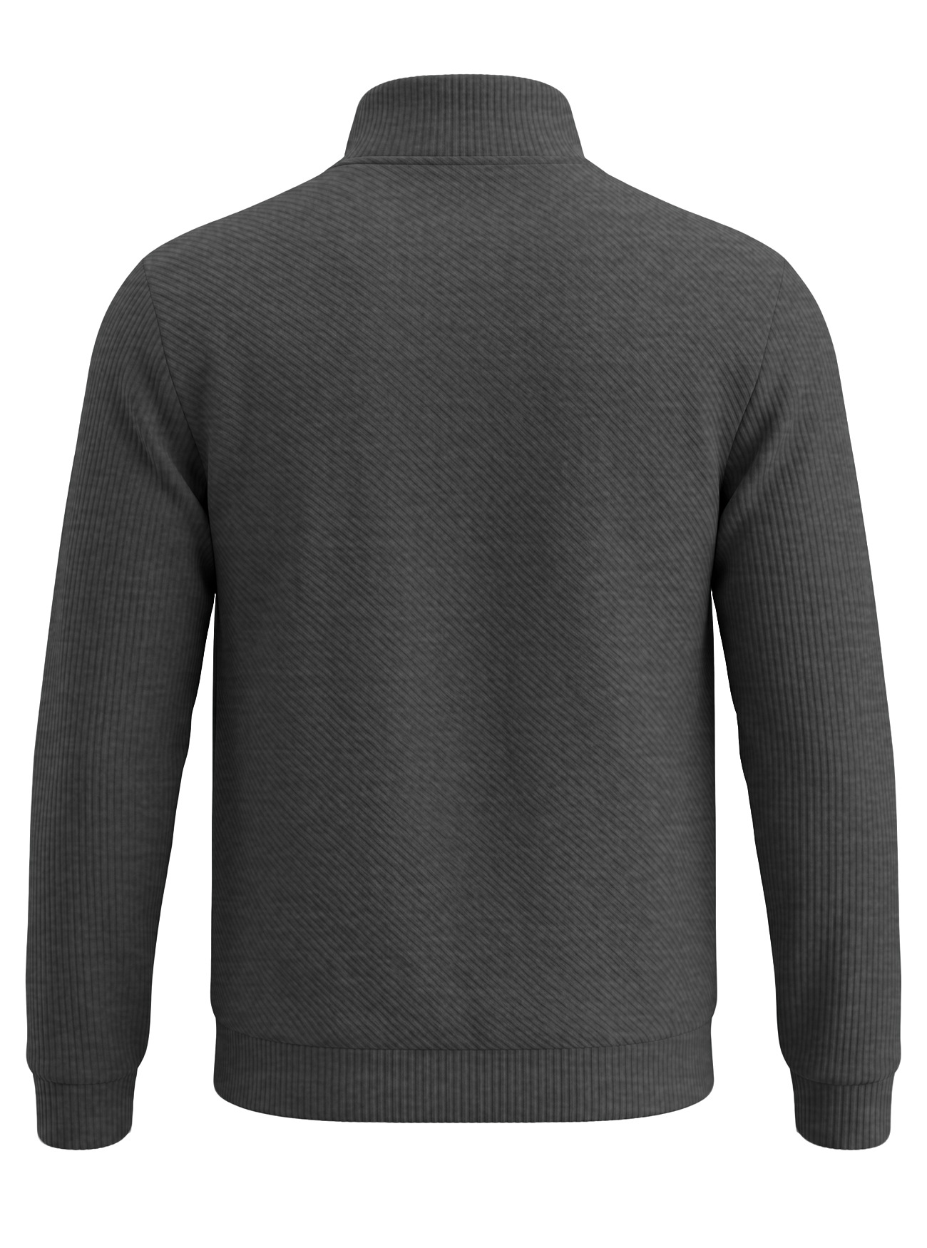 Men's Clothing Tops Sweatshirts Men's American Flannel Texture Half-Zip Stand-Up Collar Long Sleeve Oversized Casual Pullover Shirts