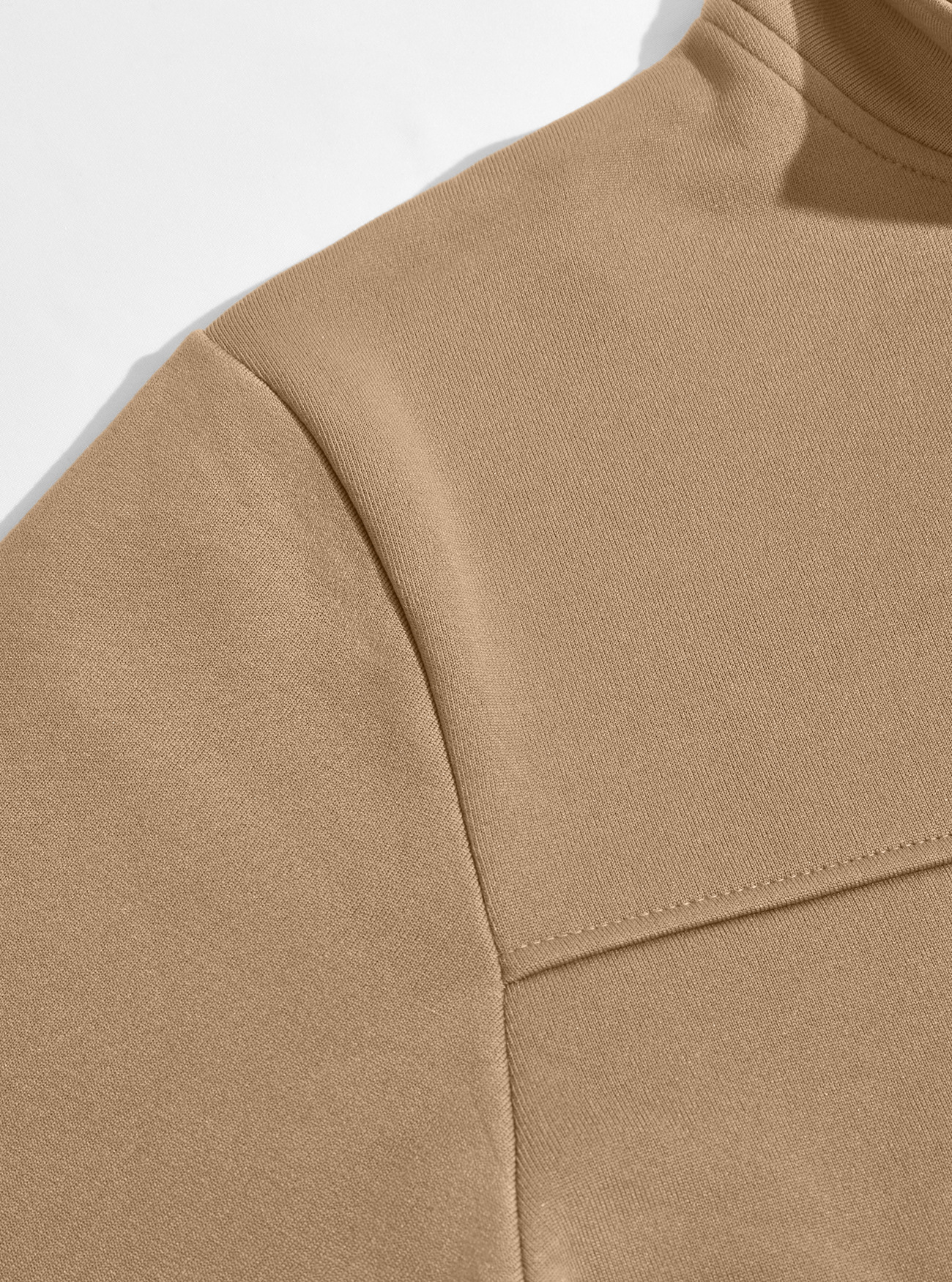 Men's Clothing Tops Jackets Coats Men's Autumn Winter Stand-Up Collar Fleece Lined Jacket with Zipper Side Pockets for Outdoor Casual Long Sleeve Sweater Coat