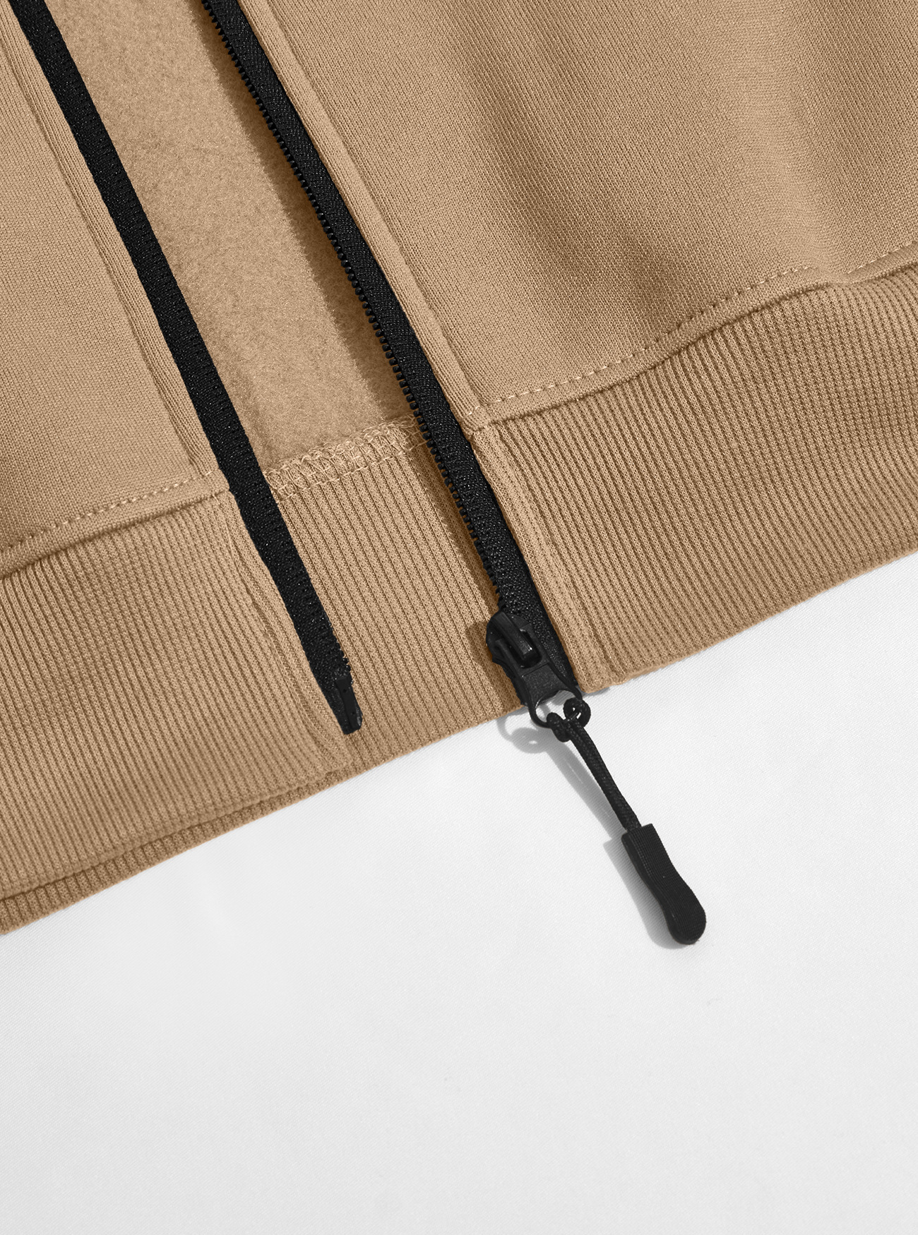 Men's Clothing Tops Jackets Coats Men's Autumn Winter Stand-Up Collar Fleece Lined Jacket with Zipper Side Pockets for Outdoor Casual Long Sleeve Sweater Coat