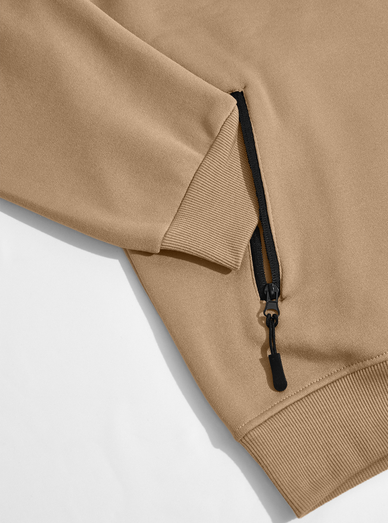 Men's Clothing Tops Jackets Coats Men's Autumn Winter Stand-Up Collar Fleece Lined Jacket with Zipper Side Pockets for Outdoor Casual Long Sleeve Sweater Coat