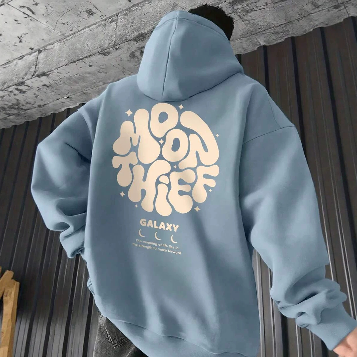 Men's Clothing Tops Sweatshirts Hoodies Men's Hooded Pullover Shirt European American Style Spring Autumn Large Size Printed Loose with Pockets Fashion Sports Top