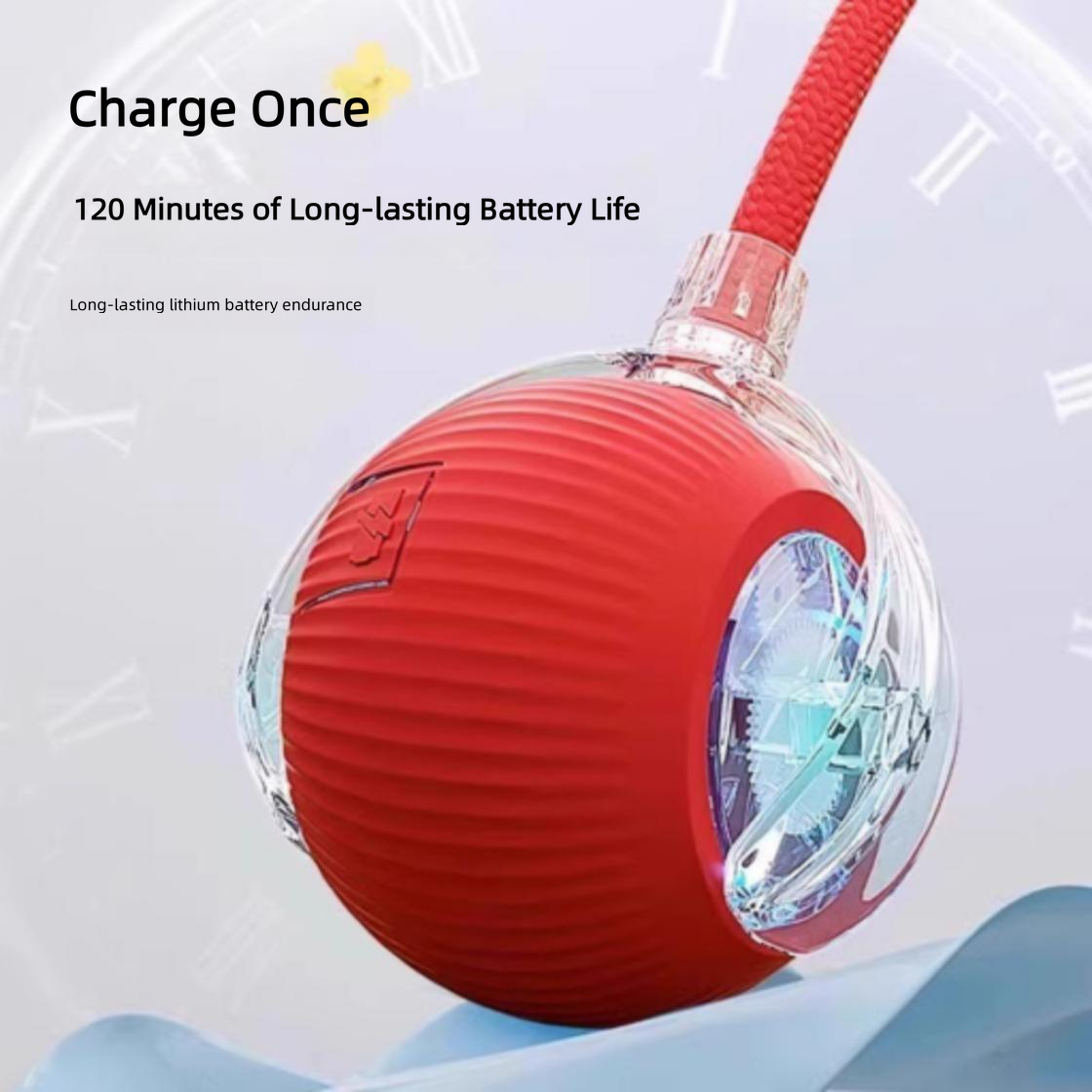 Pet Toy Electric Smart Cat Or Dog Toy Ball, USB Rechargeable Automatic Rolling Balls with LED Light & Obstacle Avoidance, Self-play Interactive  Toy for Indoor Cats Or Dogs Sturdy And Durable