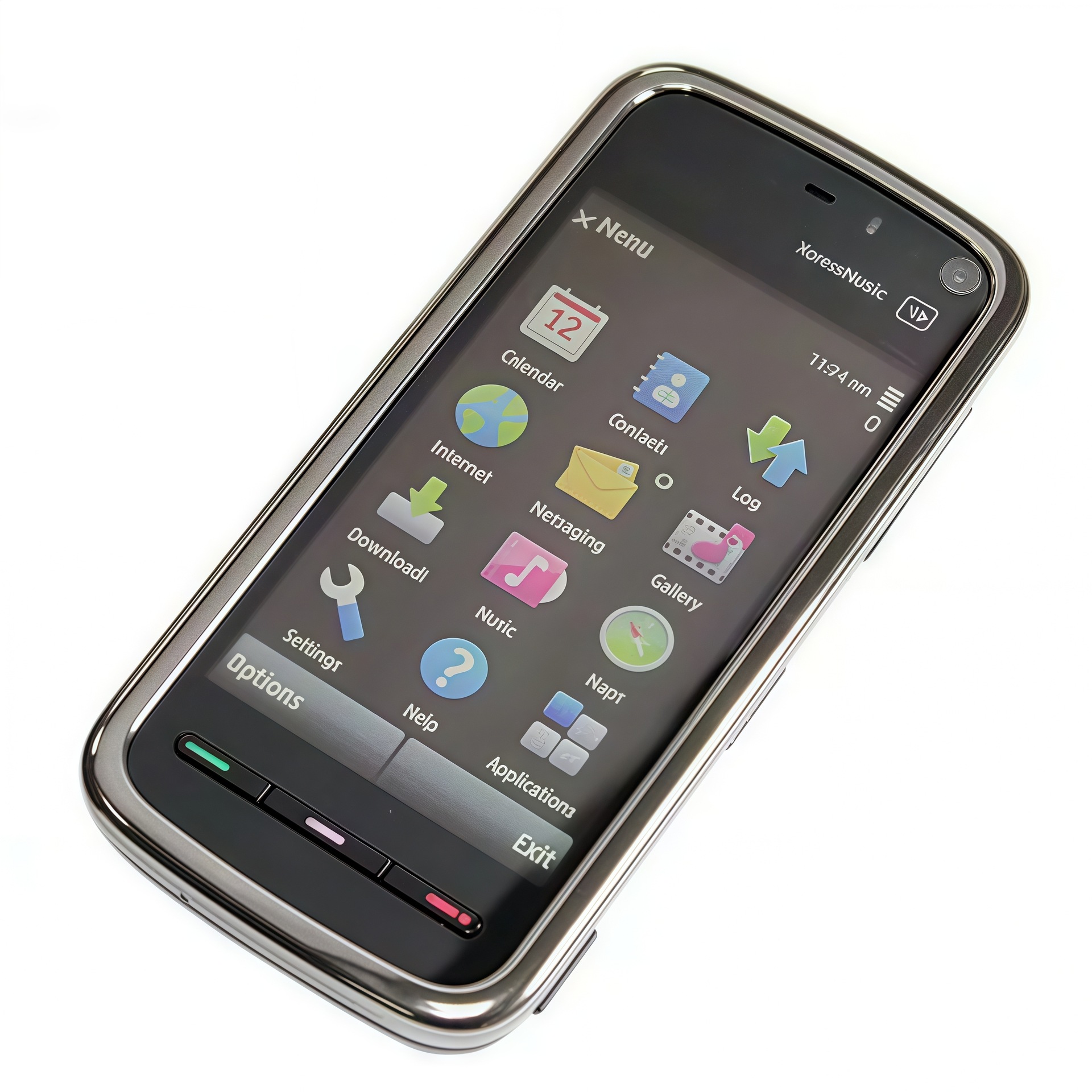 Refurbished Nokia 5800 3.2 Inches Touchscreen 3.2MP Camera 1320mAh Battery 128GB Memory Symbian OS Unlocked GSM Phone 3G Mobile Cellphone Affordable Durable Classic For Everyday Use With Free Earphone